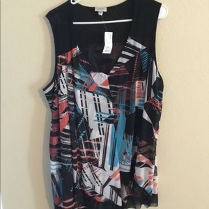 NWT abstract print tank top
